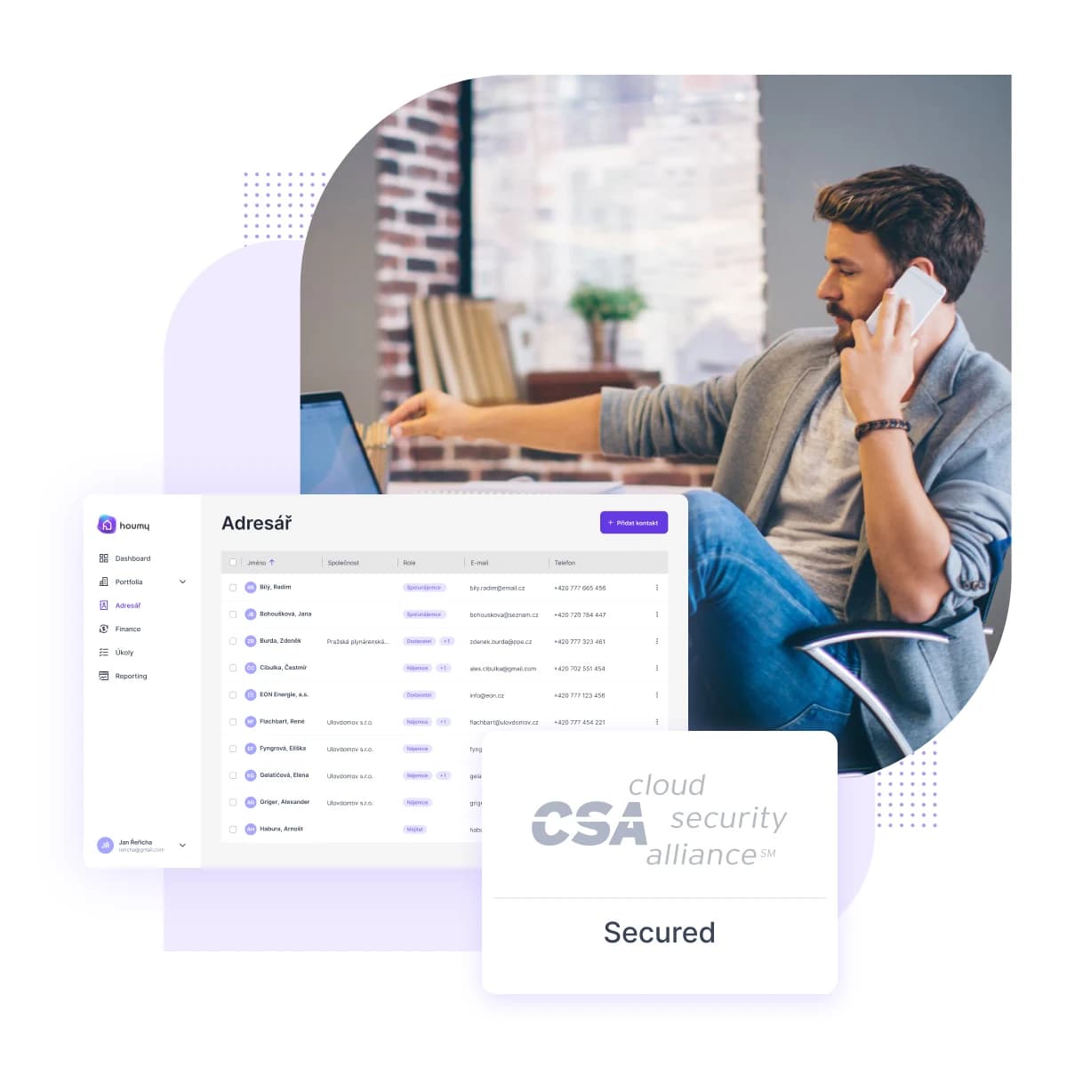 Dokumenty a kontakty na jednom místě